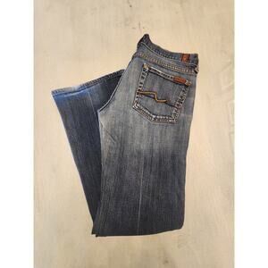7 For All Mankind Women's Denim Flare Jean SZ 28 Low Rise Y2K